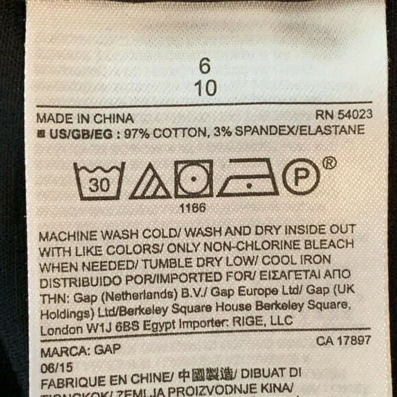 Gap 6 Sheath Dress Sleeveless Black Short Length Stretch Pockets Zip Back - Picture 7 of 7